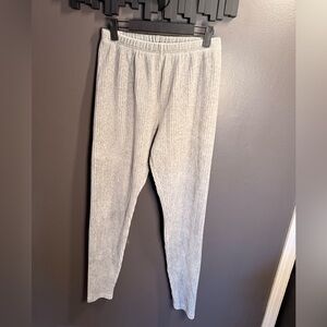 Vintage Womens Gray Ribbed Pants
